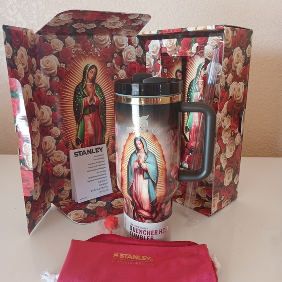 40oz Religious Stanley Quencher H2.0 - Red and Black Design - Picture 2 of 2